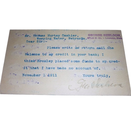 1911 nebraska governor george - 1911,